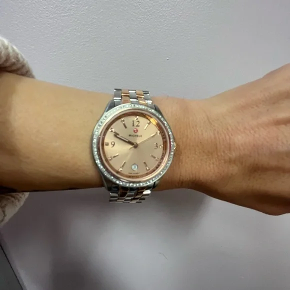 Michele | Accessories | Michele Belmore Diamond Watch With  display picture 2